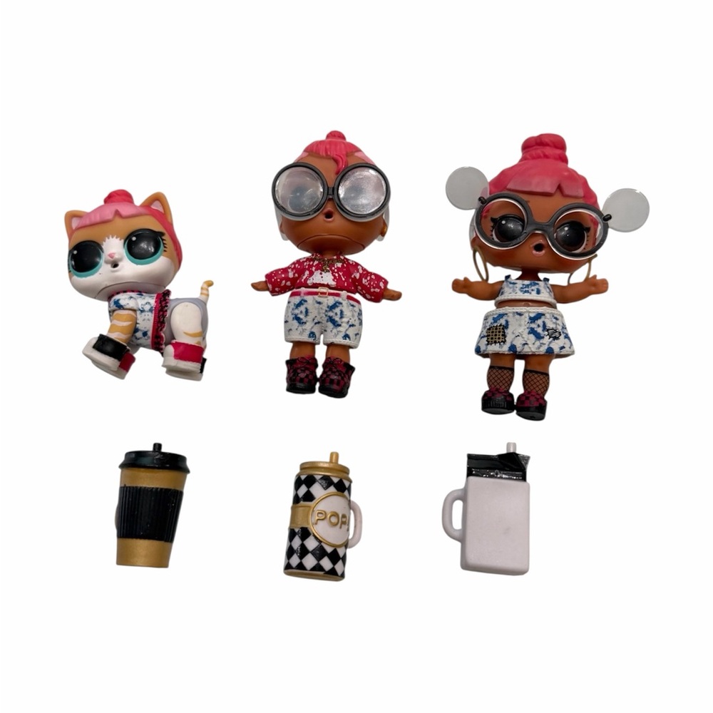 Lol Surprise Doll Block Party B.B., Block Party Bro and Block Party K.T. Lot C3